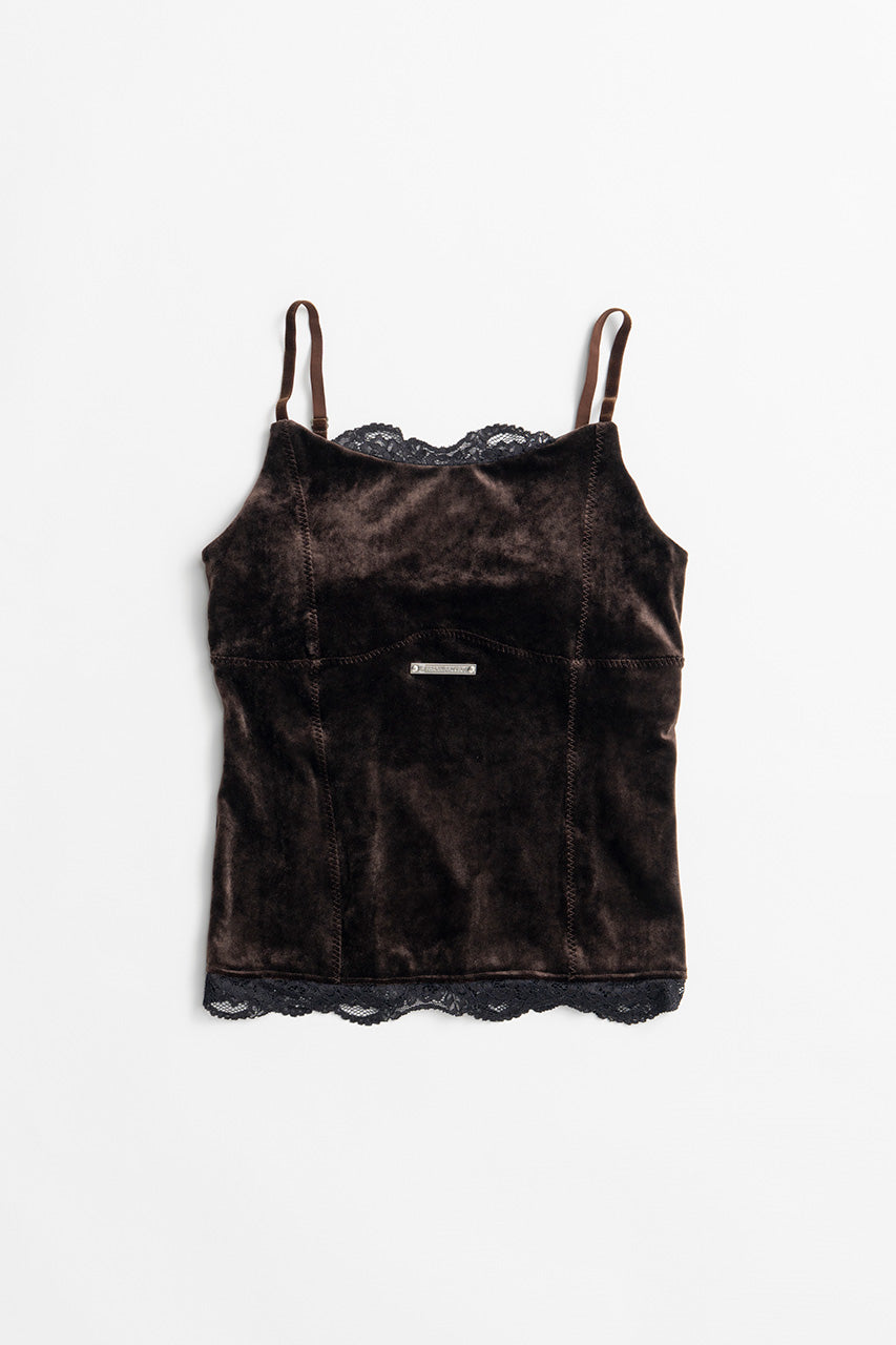Velour Lace Cup-In Camisole - 2026AUTUMN