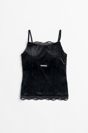 Velour Lace Cup-In Camisole - 2026AUTUMN