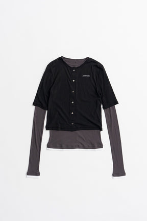 Layered Half Sleeve Cardigan - 2026AUTUMN