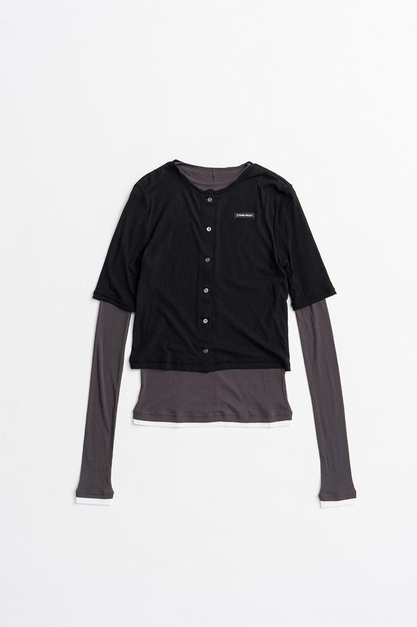 Layered Half Sleeve Cardigan - 2026AUTUMN