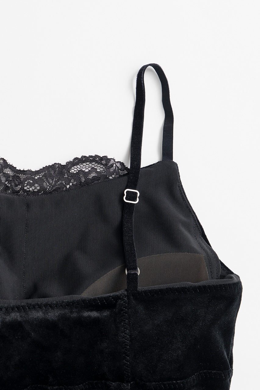 Velour Lace Cup-In Camisole - 2026AUTUMN