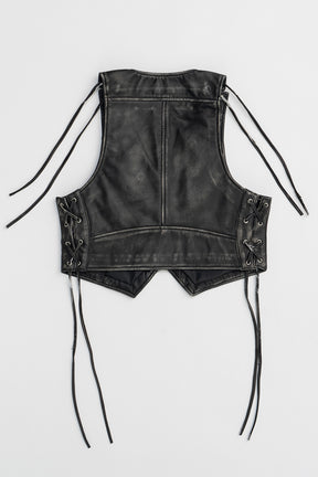 Leather Biker Vest