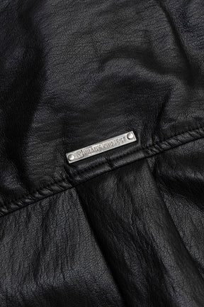 Synthetic Leather Overshirt - 2025 WINTER
