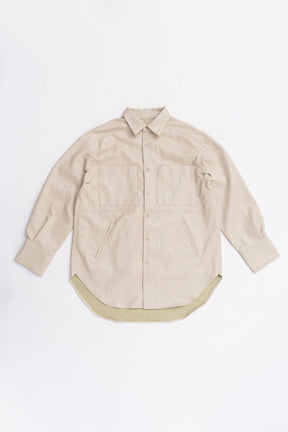 Synthetic Leather Overshirt - 2025 WINTER