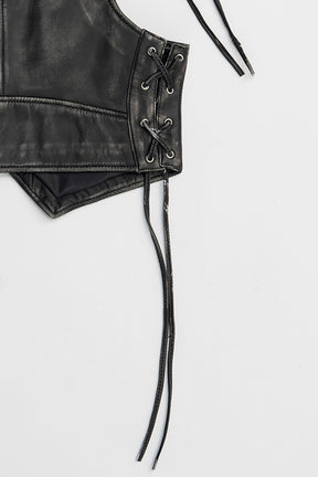 Leather Biker Vest