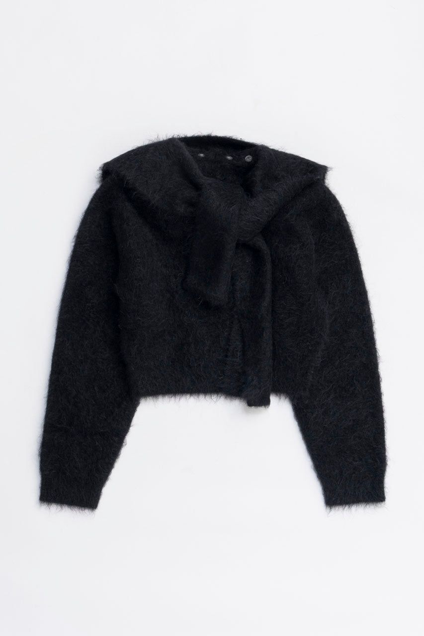 Alpaca Blend 2-Way Hoodie - 2025 WINTER