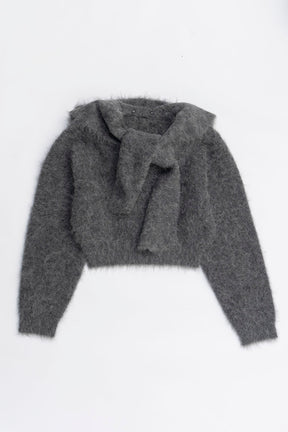 Alpaca Blend 2-Way Hoodie - 2025 WINTER