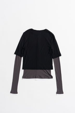 Layered Half Sleeve Cardigan - 2026AUTUMN