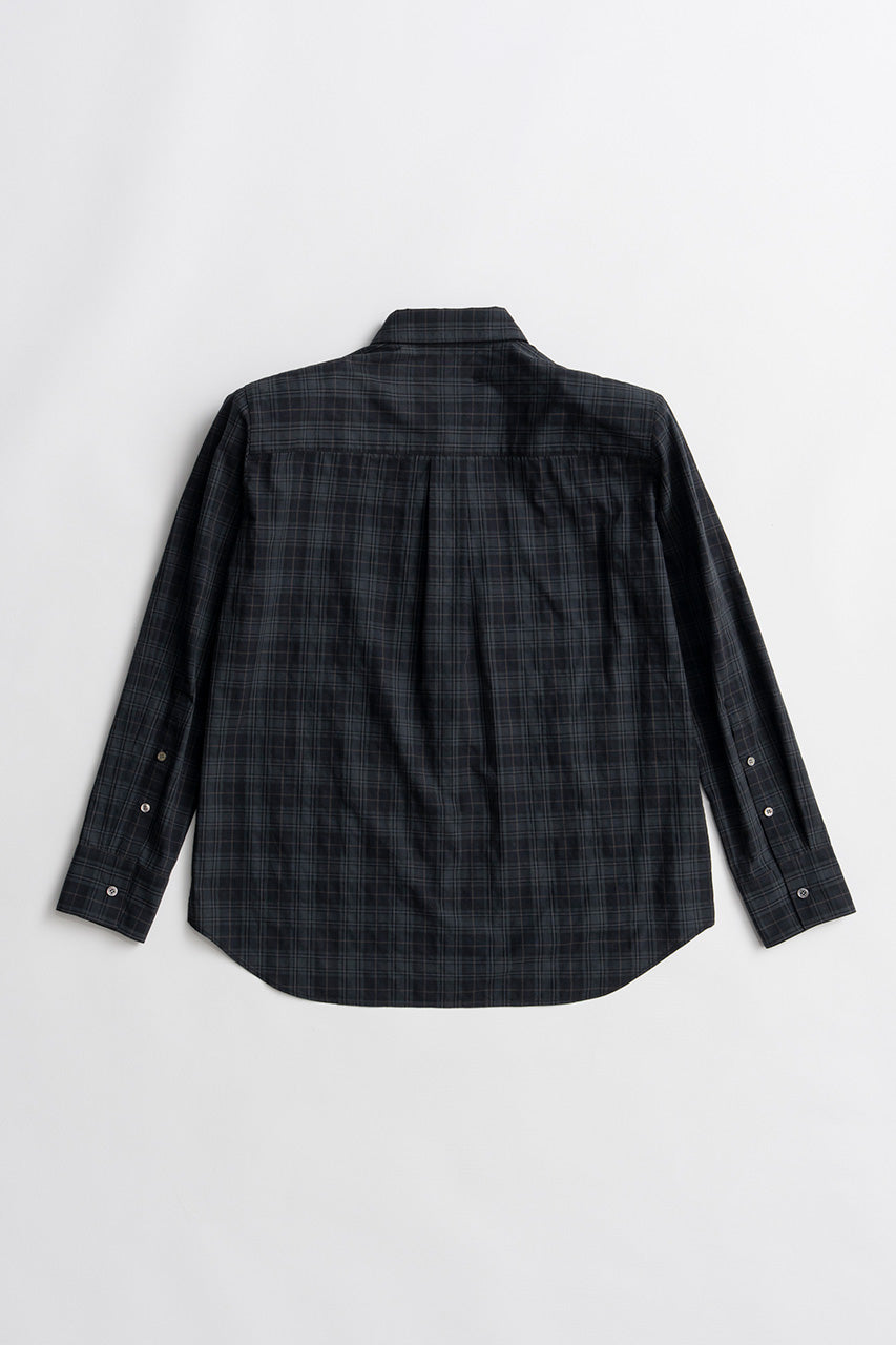 Check Shoulder Padded Shirt - 2026AUTUMN