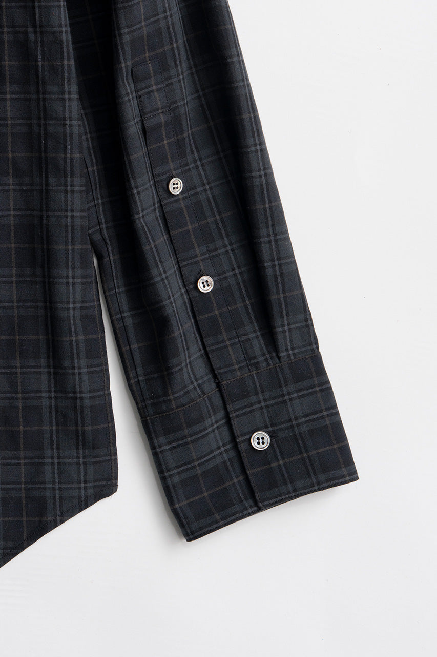 Check Shoulder Padded Shirt - 2026AUTUMN