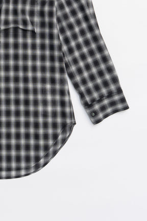 Hoodie Check Shirt