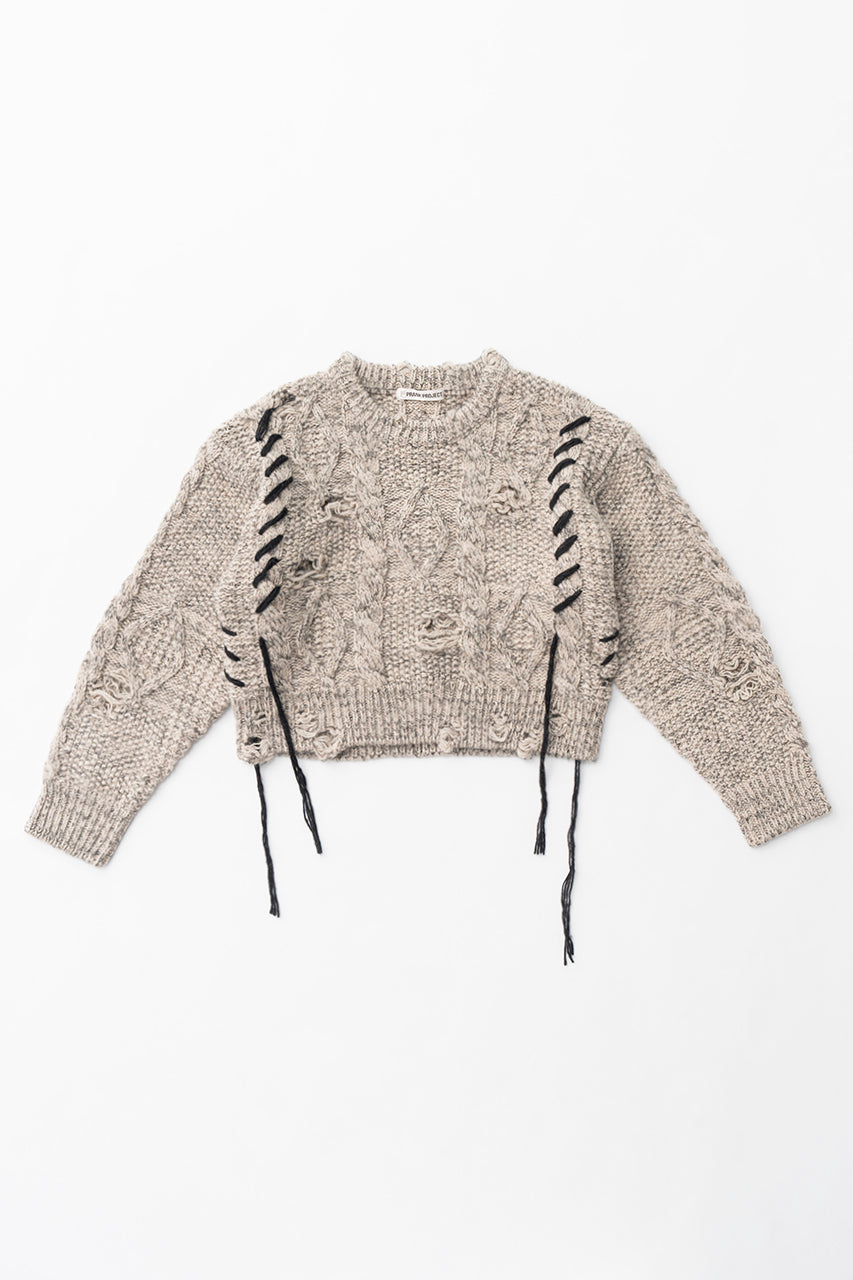 【24WINTER PRE ORDER】Vintage Cable Short Knit