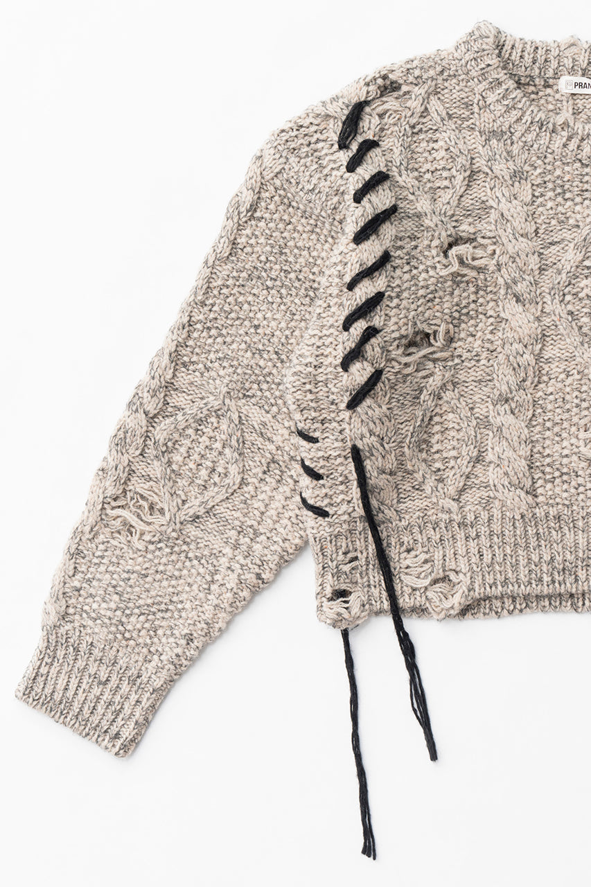 【24WINTER PRE ORDER】Vintage Cable Short Knit