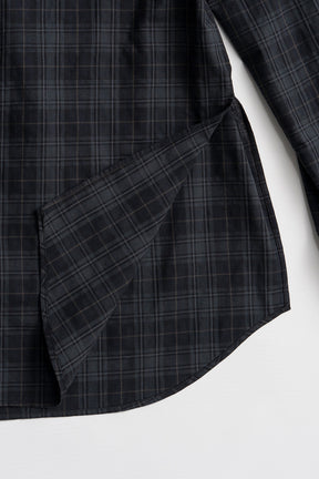 Check Shoulder Padded Shirt - 2026AUTUMN