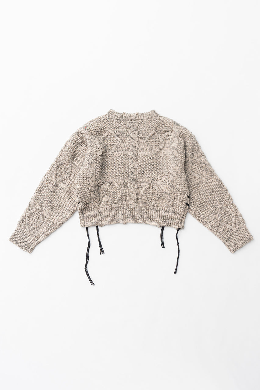 【24WINTER PRE ORDER】Vintage Cable Short Knit