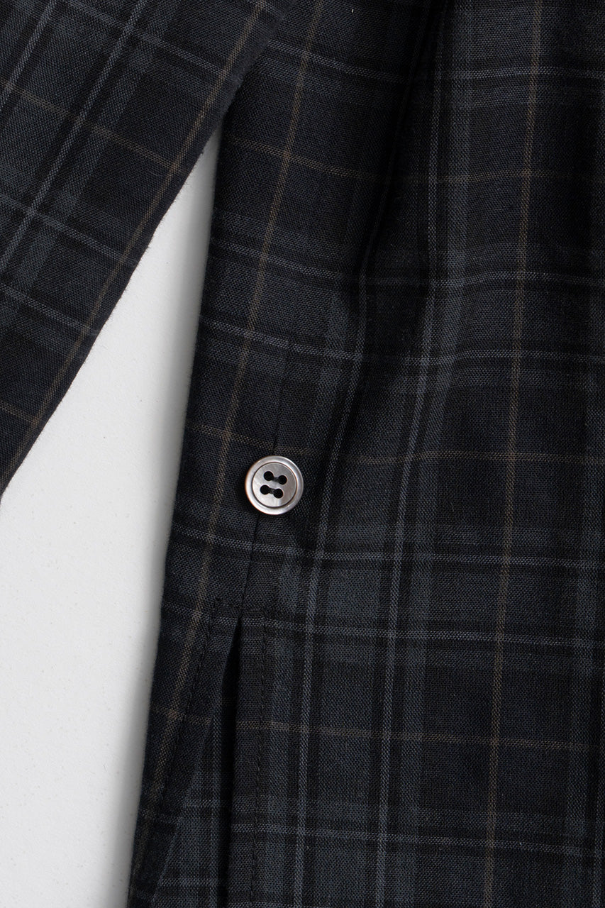 Check Shoulder Padded Shirt - 2026AUTUMN