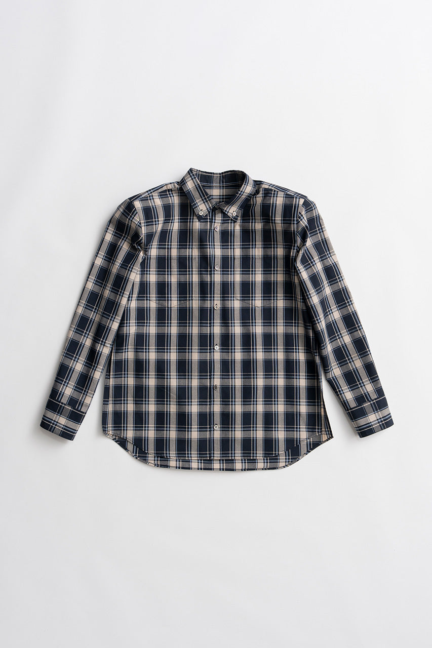 Check Shoulder Padded Shirt - 2026AUTUMN