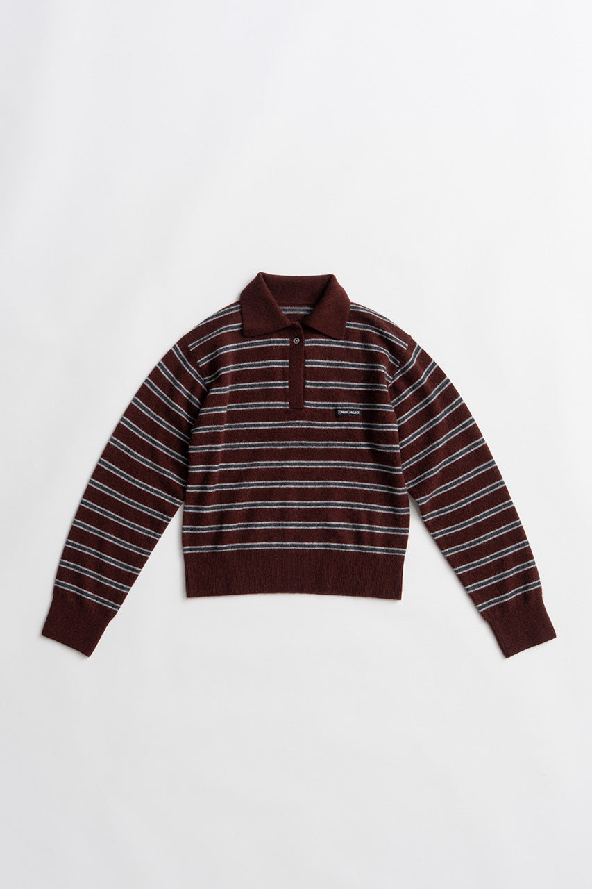 Border Knit Polo - 2026AUTUMN