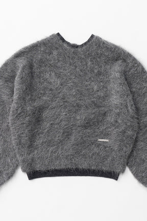 【24WINTER PRE ORDER】2Way Alpaca Shaggy Knit