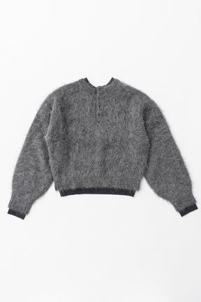 【24WINTER PRE ORDER】2Way Alpaca Shaggy Knit