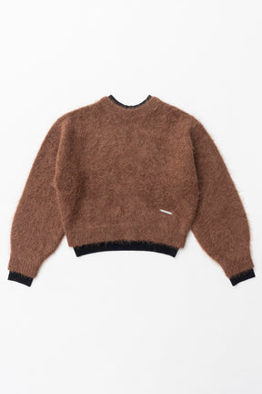 【24WINTER PRE ORDER】2Way Alpaca Shaggy Knit