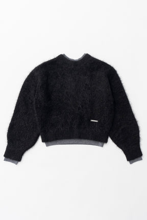 【24WINTER PRE ORDER】2Way Alpaca Shaggy Knit