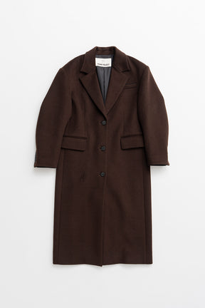 Cashmere Blend Wide Shoulder Coat - 2026AUTUMN