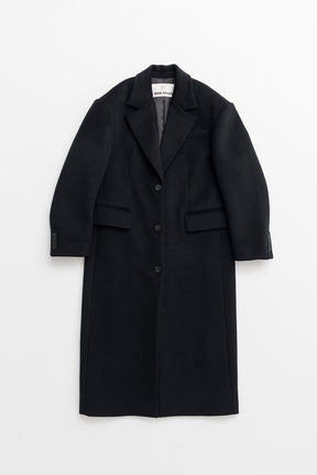 Cashmere Blend Wide Shoulder Coat - 2026AUTUMN