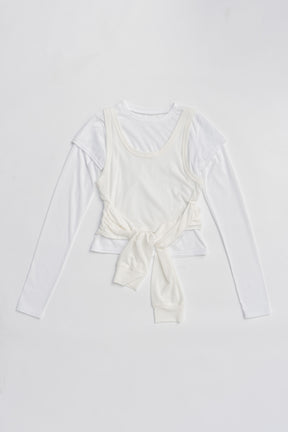 Layered Long Sleeve T-Shirt - 2025 AUTUMN
