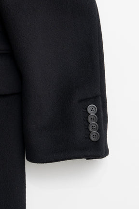 Cashmere Blend Wide Shoulder Coat - 2026AUTUMN