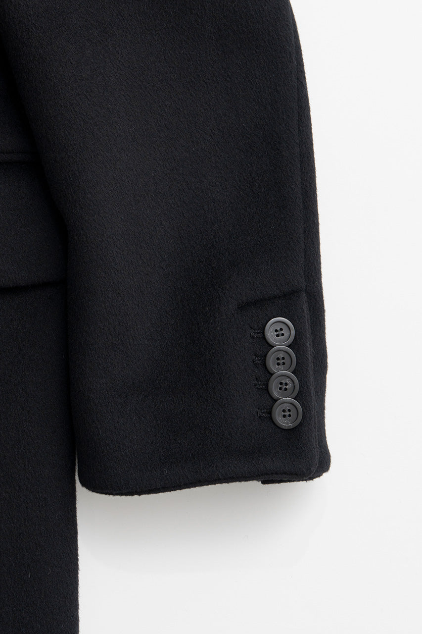 Cashmere Blend Wide Shoulder Coat - 2026AUTUMN