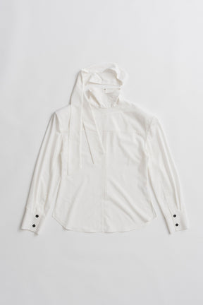 High-Neck Power Shoulder Shirt - 2026AUTUMN