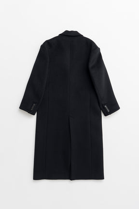 Cashmere Blend Wide Shoulder Coat - 2026AUTUMN