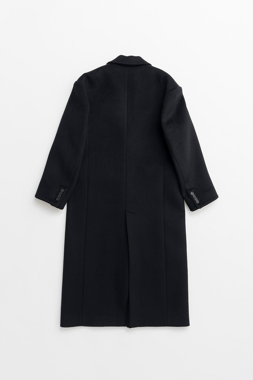 Cashmere Blend Wide Shoulder Coat - 2026AUTUMN