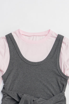 Layered Long Sleeve T-Shirt - 2025 AUTUMN