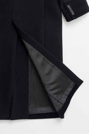Cashmere Blend Wide Shoulder Coat - 2026AUTUMN