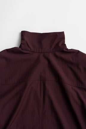 High-Neck Power Shoulder Shirt - 2026AUTUMN