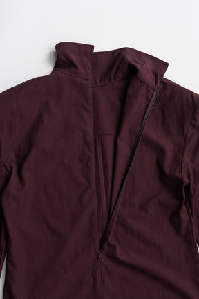 High-Neck Power Shoulder Shirt - 2026AUTUMN
