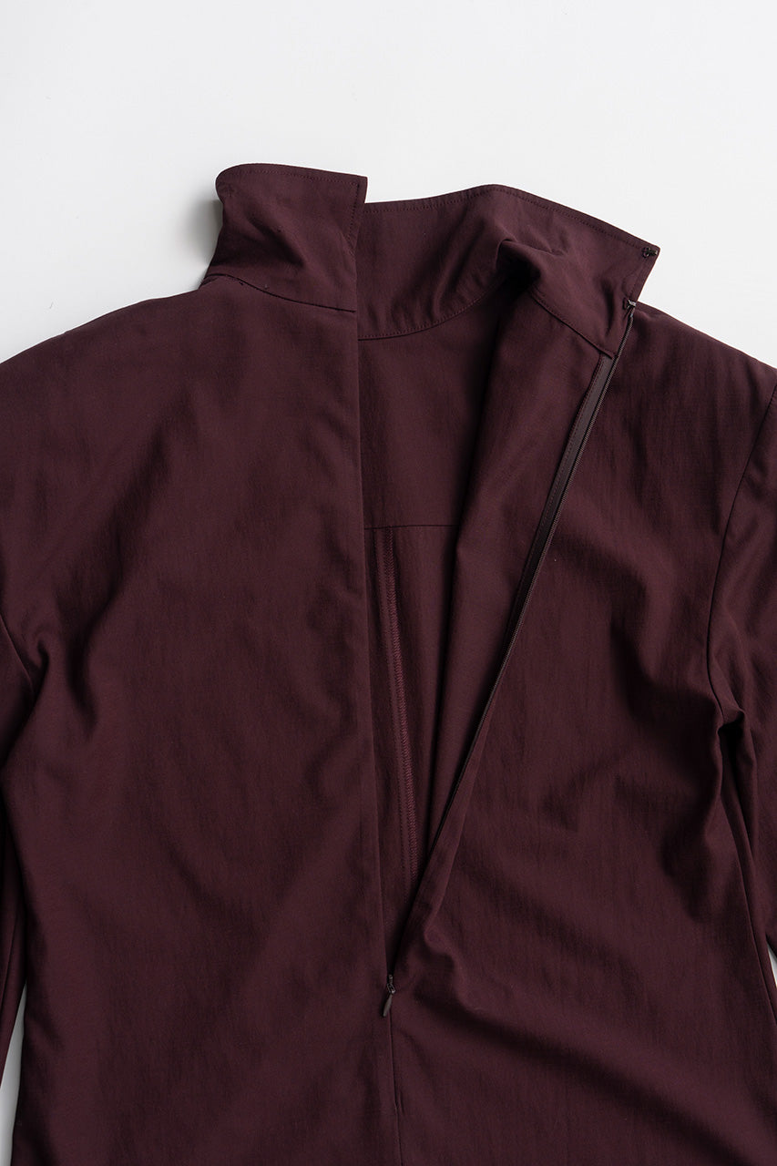 High-Neck Power Shoulder Shirt - 2026AUTUMN