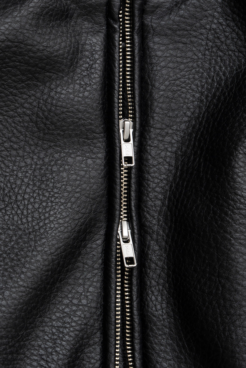 Padded Short Synthetic Leather Blouson - 2026AUTUMN