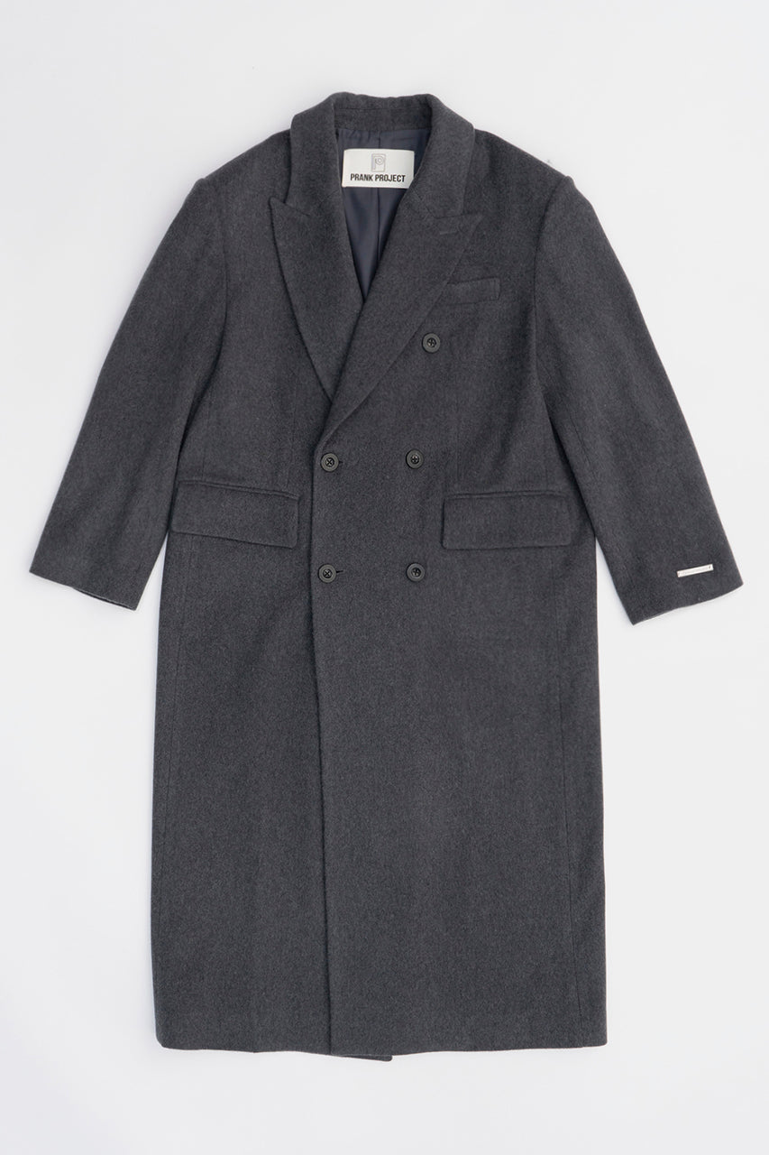 [24ATUMN PRE ORDER] Melange Wool Long Double Coat