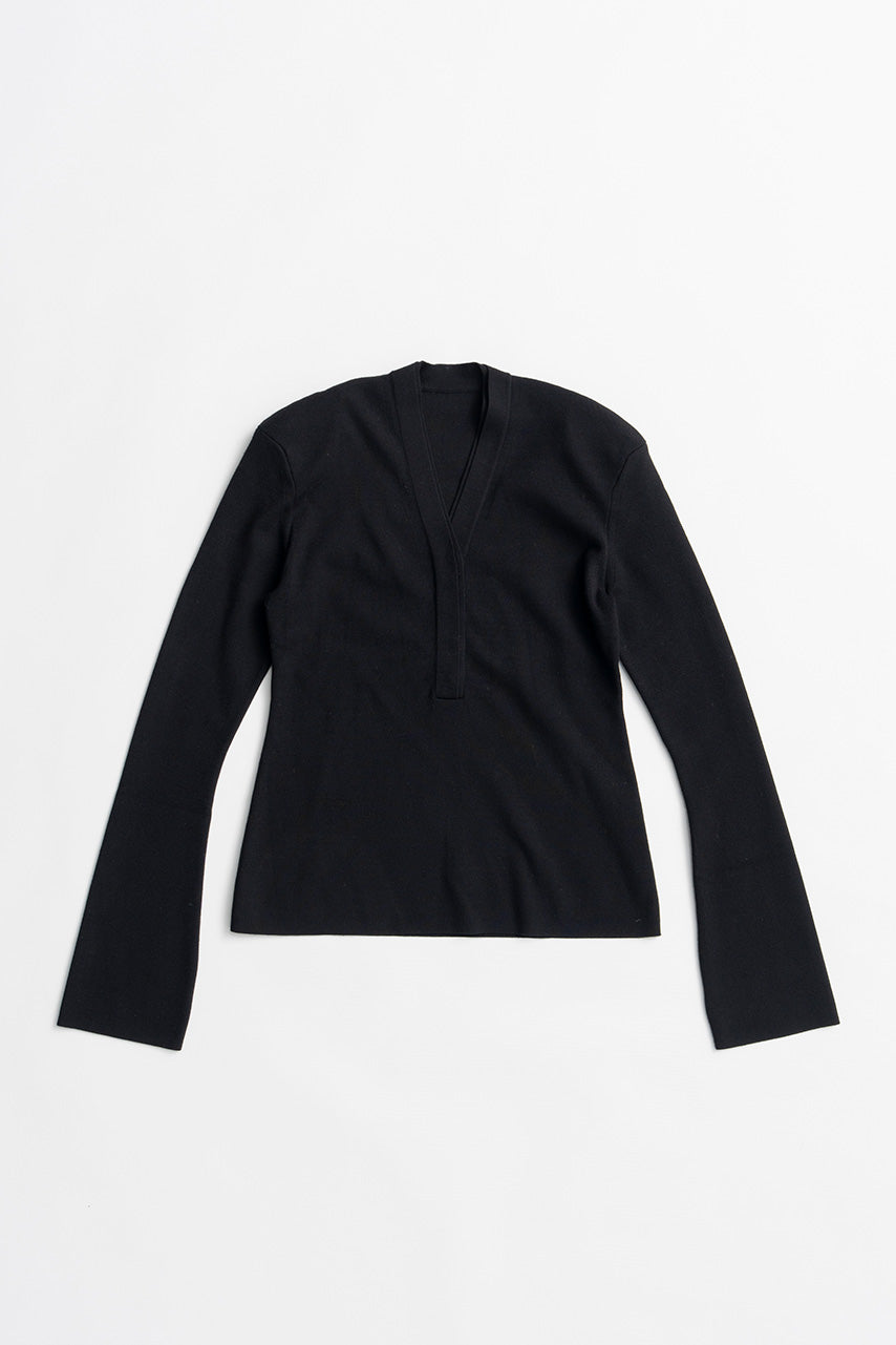 Deep V-Neck Knit Pullover - 2026AUTUMN