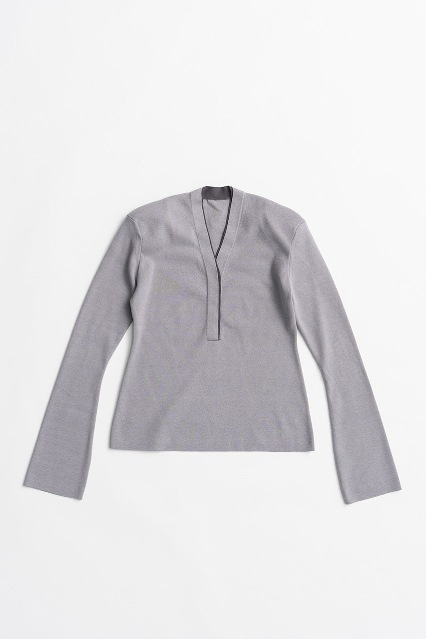 Deep V-Neck Knit Pullover - 2026AUTUMN