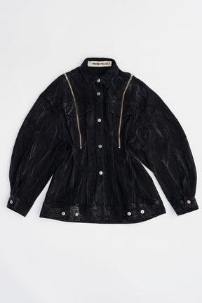 [24AUTUMN PRE ORDER] ZIP DENIM SHIRS BLOUSON