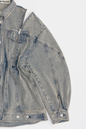 [24AUTUMN PRE ORDER] ZIP DENIM SHIRS BLOUSON