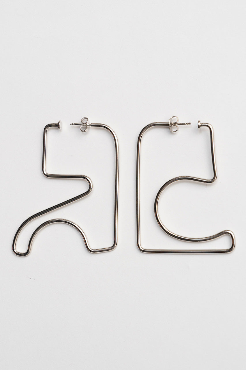 Medium Ac Metal Earrings