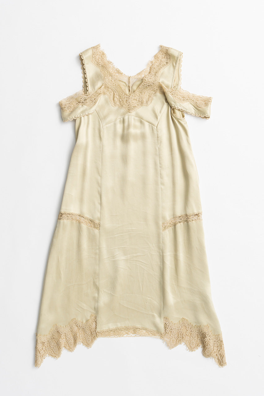 Drop Hem Lingerie Dress - 2026AUTUMN