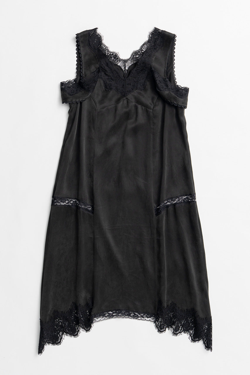 Drop Hem Lingerie Dress - 2026AUTUMN