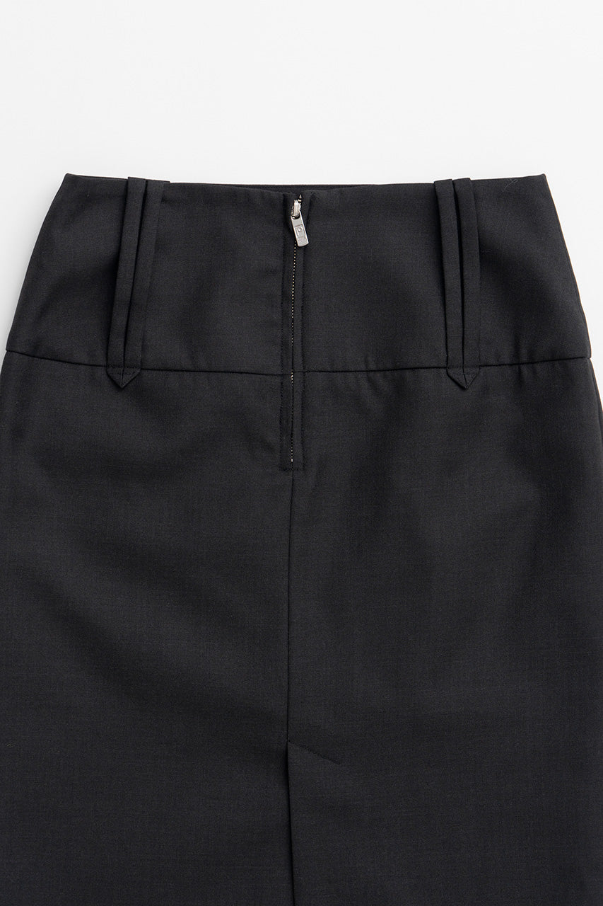 Wide Belt Midi Skirt - 2026AUTUMN