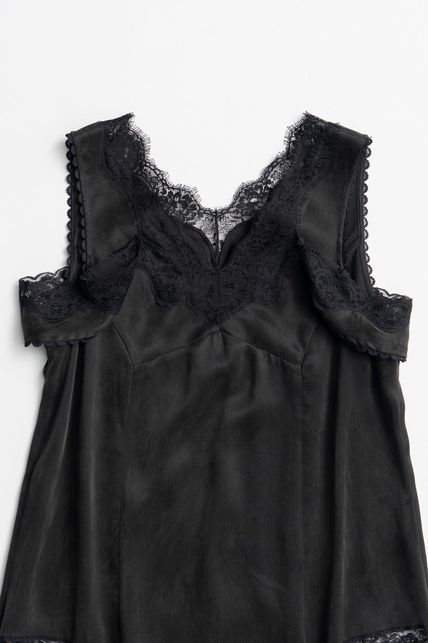 Drop Hem Lingerie Dress - 2026AUTUMN